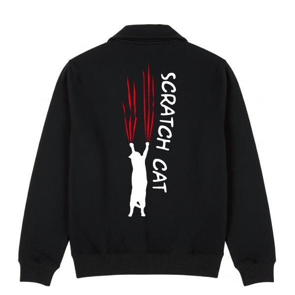 画像1: スクラッチキャットジップジャケット (1)