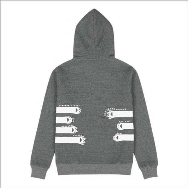 画像1: 猫の手ジップパーカー (1)