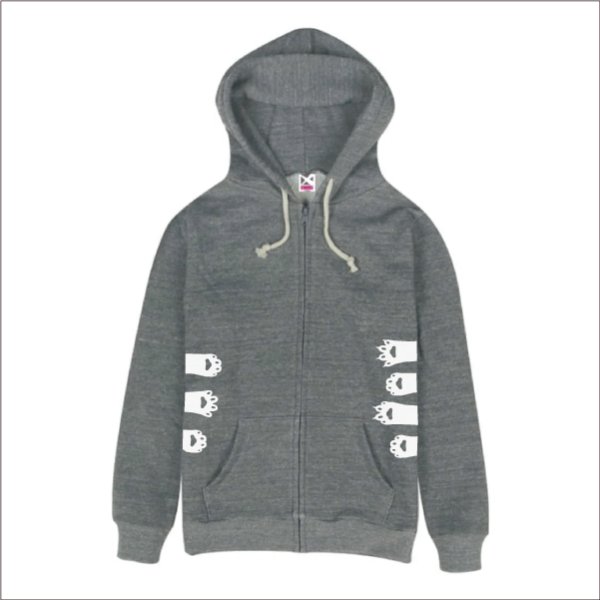 画像2: 猫の手ジップパーカー (2)