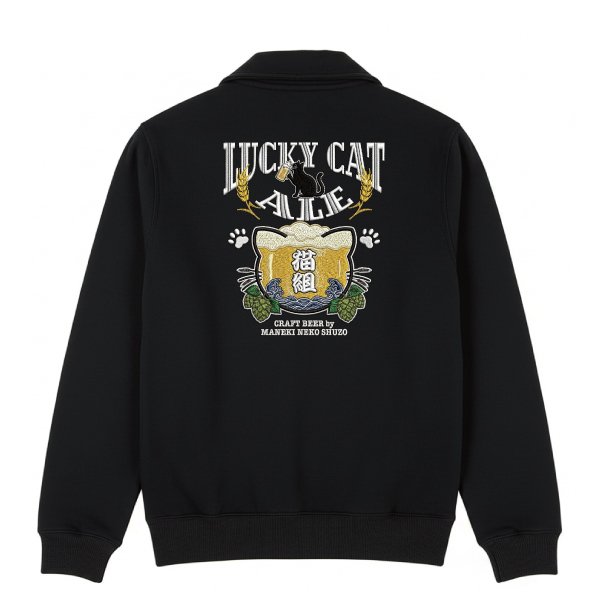 画像1: LUCKY CAT ALEジップジャケット ver刺繍調 (1)