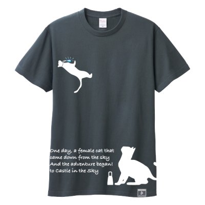 ねこTシャツ：from the sky v2 おもしろ猫Tシャツ通販【おもしろ猫T