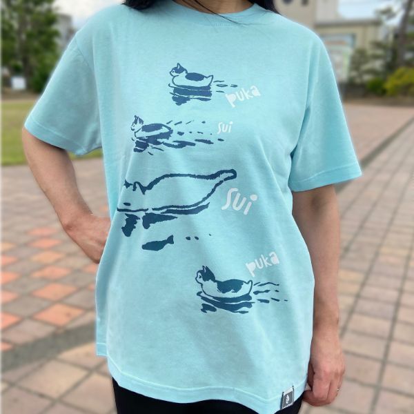 ねこTシャツ：ぷかぷか おもしろ猫Tシャツ通販【おもしろ猫Tシャツの